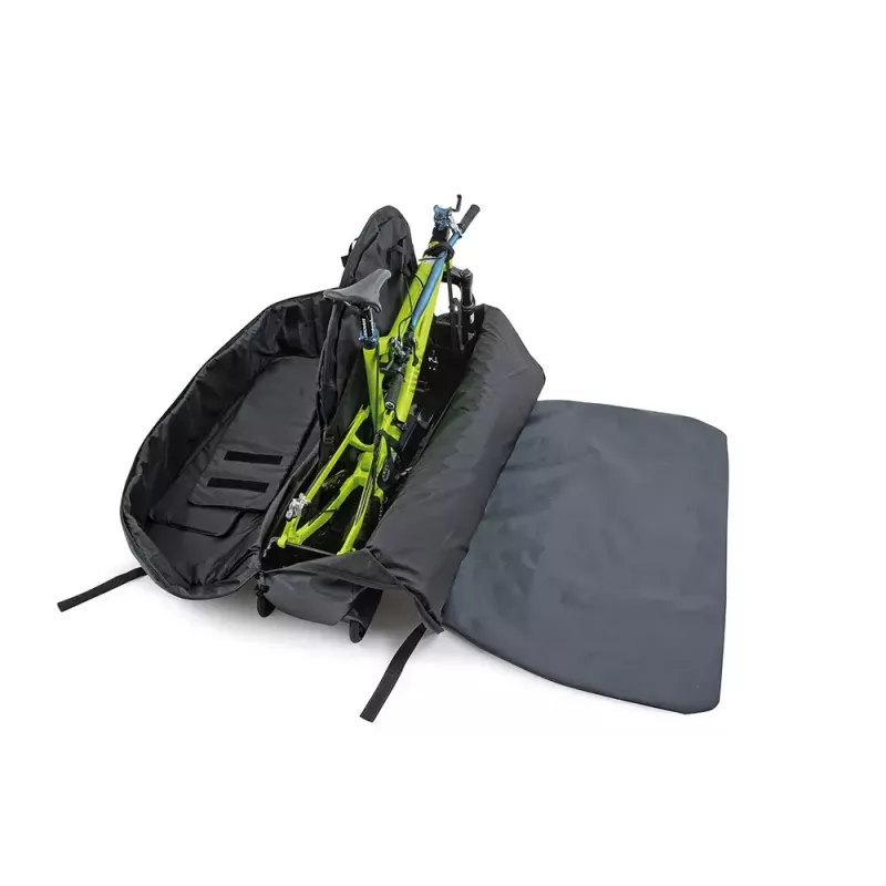 Dviračio transportinis krepšys b&w international Bike.bag 2.0 — transportinis dėklas, ABS & poliesteris, 1360×297×854 mm, juoda/pilka