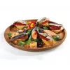 Padėklas užkandžiams Zassenhaus Snackteller medinis apvalus 30 cm