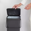 Brabantia Sort & Go 40L stačiakampis rūšiavimo šiukšlių konteineris pilkas
