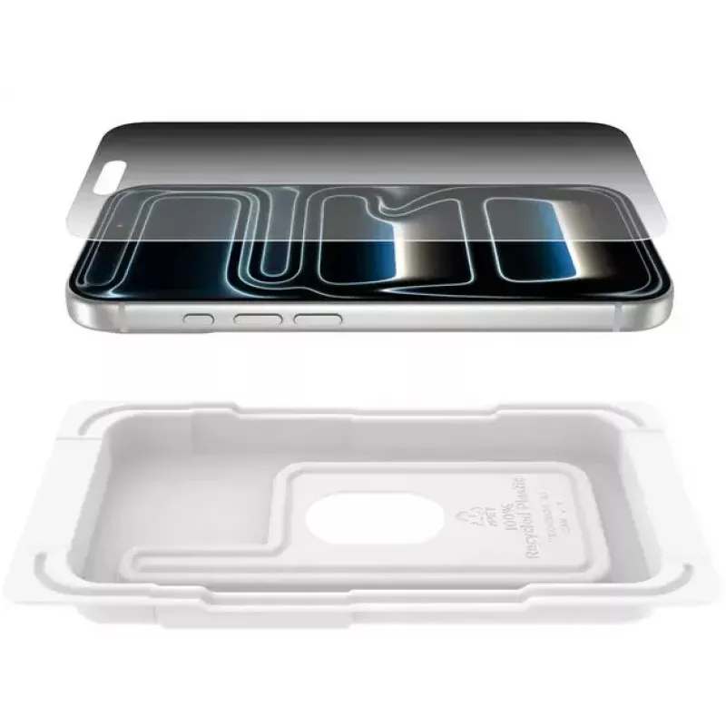 Apsauginis stiklas Belkin ScreenForce InvisiGlass Privacy iPhone 17 Pro Antibakterinis Atsparus kritimams