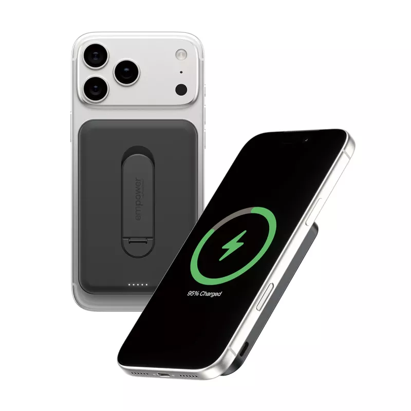 PanzerGlass empower™ by ® empower™ Bank w. Spin Stand | 5000mAh | Space Black