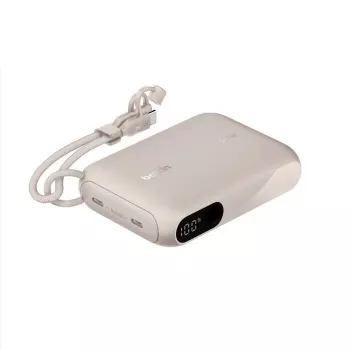 Nešiojamas maitinimo blokas Belkin BPB027hqSD 10000 mAh, smėlio spalvos, 2 × USB‑C prievadai