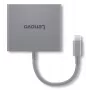 Lenovo GX91R64790 nešiojamojo kompiuterio dokų stotelė / prievadų kartotuvas, laidinis USB 3.2 Gen 1 (3.1 Gen 1) Type-C, pilka