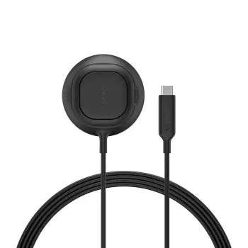 Belkin UltraCharge WIA013HQBK Qi2 25W belaidžio įkrovimo padėklas su stovu, juodas, be maitinimo šaltinio