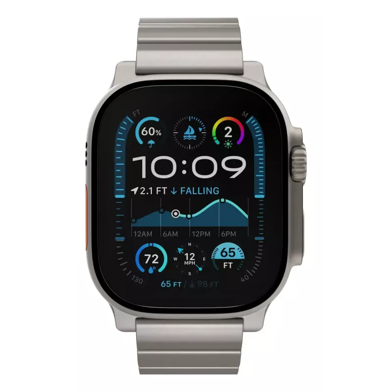 Juosta laikrodžiui Decoded Traction Band Titanium – titano apyrankė Apple Watch ir kt. 44–49 mm, 130–225 mm
