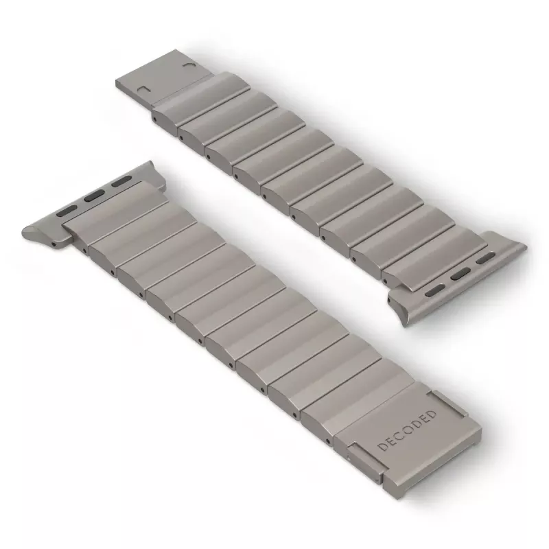 Juosta laikrodžiui Decoded Traction Band Titanium – titano apyrankė Apple Watch ir kt. 44–49 mm, 130–225 mm