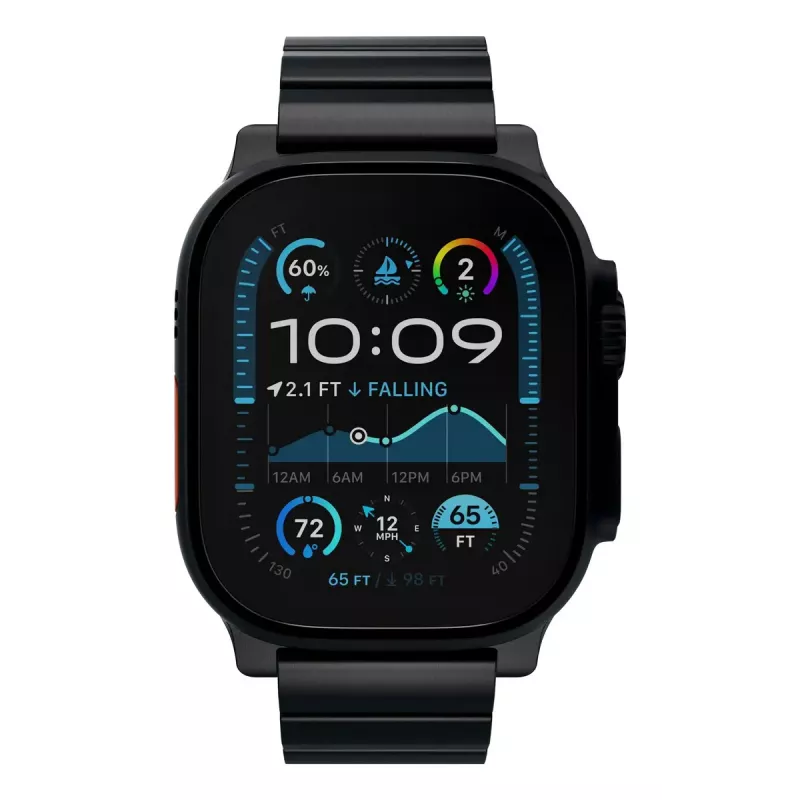 Juosta išmaniesiems laikrodžiams Decoded Traction Band Black Titanium – riešo apimtis 130–225 mm, 1 vnt.