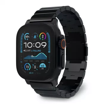 Juosta išmaniesiems laikrodžiams Decoded Traction Band Black Titanium – riešo apimtis 130–225 mm, 1 vnt.