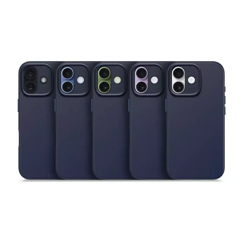 Dėklas mobiliesiems telefonams Decoded D25IPO17BCS9TY, skirtas iPhone 17 – dėklas, tinka iki 16 cm (6,3 colio), tamsiai mėlynas, mikropluoštas ir PU