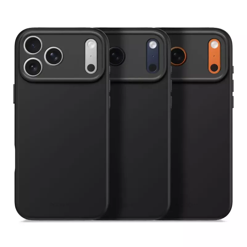 Decoded silikoninis dėklas Apple iPhone 17 Pro Max — tinka 6,9 colio (17,5 cm) ekranui, juodas, mikropluoštas/PU