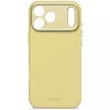 Decoded silikoninis dėklas Apple iPhone 17 Pro Max, 6,9 colio (17,5 cm) ekranams, geltonas