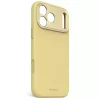 Decoded silikoninis dėklas Apple iPhone 17 Pro Max, 6,9 colio (17,5 cm) ekranams, geltonas