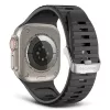 Juosta DECODED Ultra Traction Strap išmaniesiems laikrodžiams, juoda, silikoninė, 1 vnt.