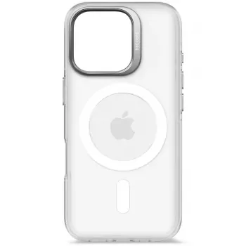 Dėklas telefonui Decoded Clear Case, iPhone 16 Pro, polikarbonatas, permatomai baltas, tinka 6,3 colio (16 cm)