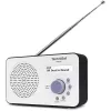 Nešiojamas skaitmeninis radijas TECHNISAT 0000/3906 — DAB/DAB+/FM, 1 W RMS, LCD, 3,5 mm, Baltas/Juodas, 0,338 kg