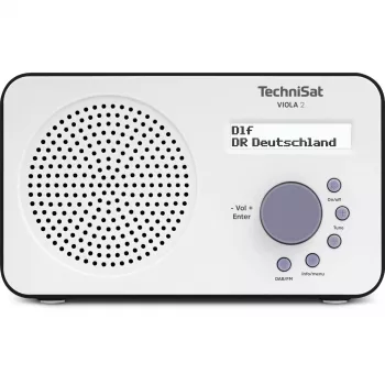 Nešiojamas skaitmeninis radijas TECHNISAT 0000/3906 — DAB/DAB+/FM, 1 W RMS, LCD, 3,5 mm, Baltas/Juodas, 0,338 kg