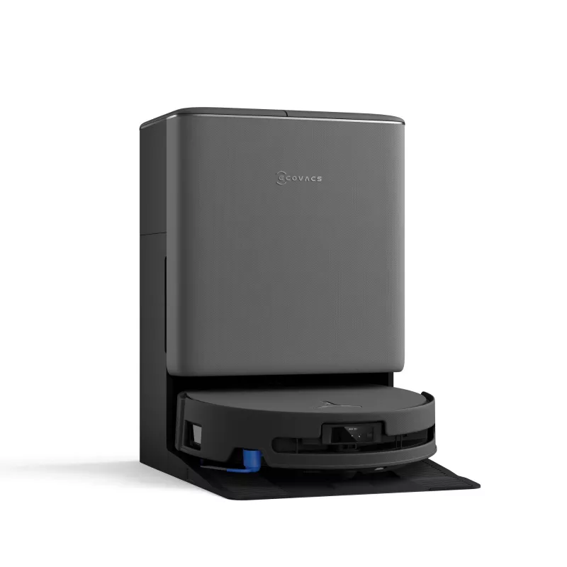 Robotinis dulkių siurblys Ecovacs DEEBOT T90 PRO OMNI — be maišelio, 0,25 L dulkių talpa, 350 min veikimo laikas, Li‑Ion 4000 mAh, juodas