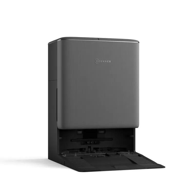 Robotinis dulkių siurblys Ecovacs DEEBOT T90 PRO OMNI — be maišelio, 0,25 L dulkių talpa, 350 min veikimo laikas, Li‑Ion 4000 mAh, juodas