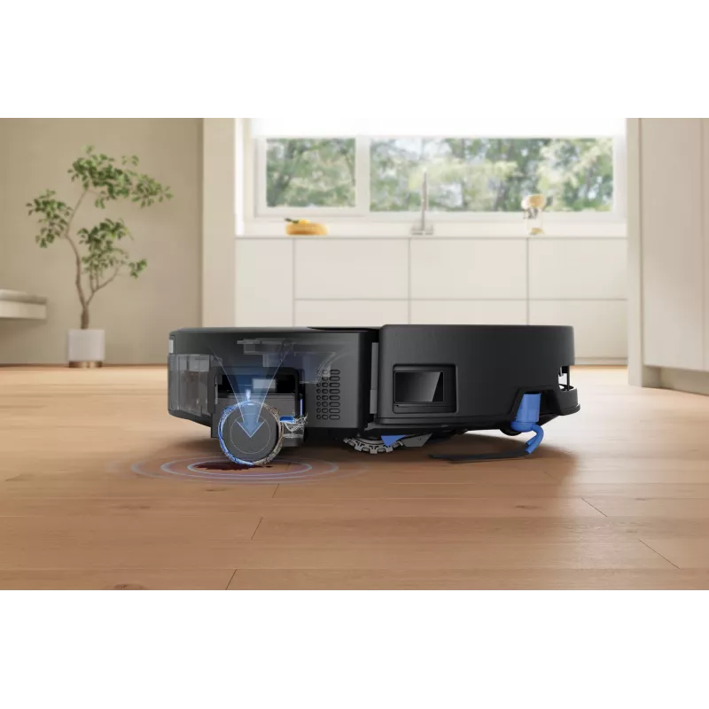 Robotinis dulkių siurblys Ecovacs DEEBOT T90 PRO OMNI — be maišelio, 0,25 L dulkių talpa, 350 min veikimo laikas, Li‑Ion 4000 mAh, juodas