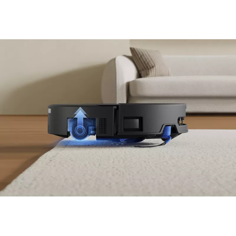 Robotinis dulkių siurblys Ecovacs DEEBOT T90 PRO OMNI — be maišelio, 0,25 L dulkių talpa, 350 min veikimo laikas, Li‑Ion 4000 mAh, juodas