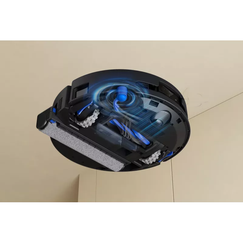 Robotinis dulkių siurblys Ecovacs DEEBOT T90 PRO OMNI — be maišelio, 0,25 L dulkių talpa, 350 min veikimo laikas, Li‑Ion 4000 mAh, juodas