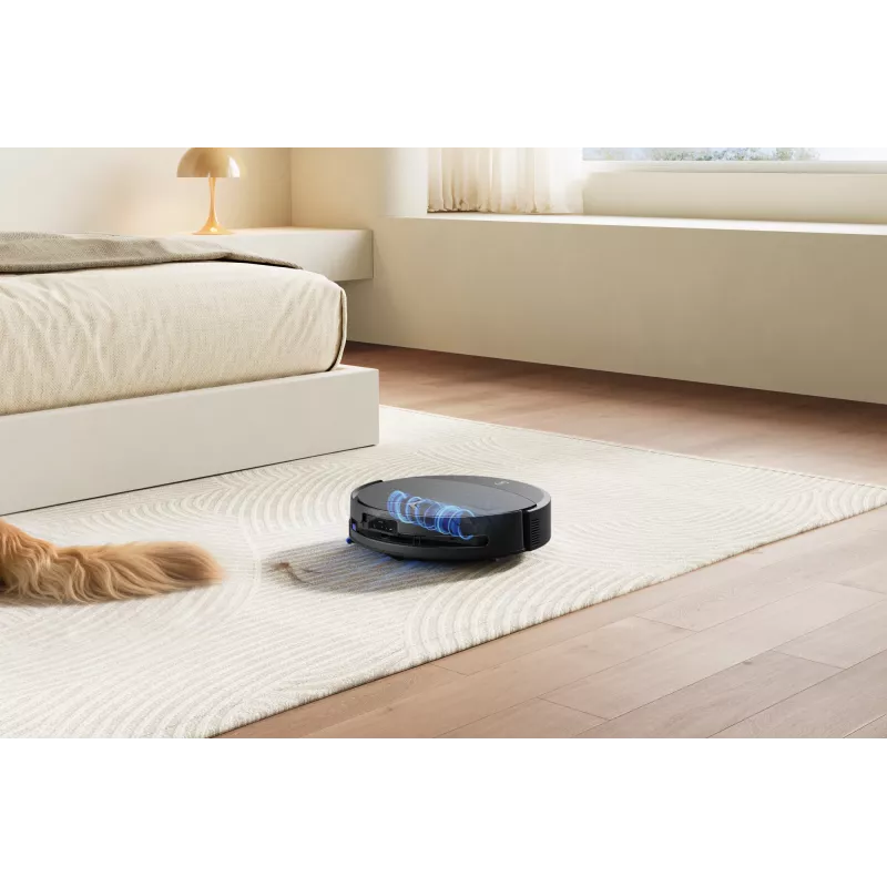 Robotinis dulkių siurblys Ecovacs DEEBOT T90 PRO OMNI — be maišelio, 0,25 L dulkių talpa, 350 min veikimo laikas, Li‑Ion 4000 mAh, juodas