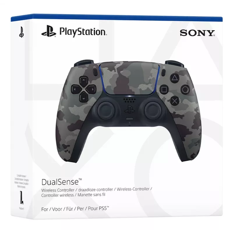 Žaidimų pultas Sony DualSense v3 Camouflage – Bluetooth/USB, PS5, įmontuota baterija, USB‑C, 160×106×66 mm