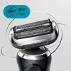 Braun Series 7 71-N7200cc skustuvas su folija juodas