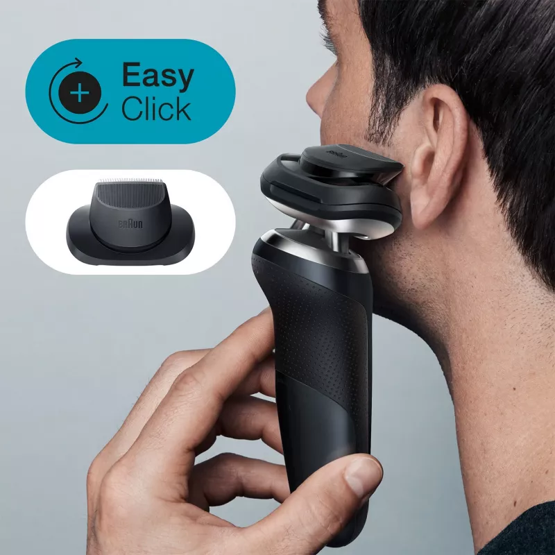 Braun Series 7 71-N7200cc skustuvas su folija juodas
