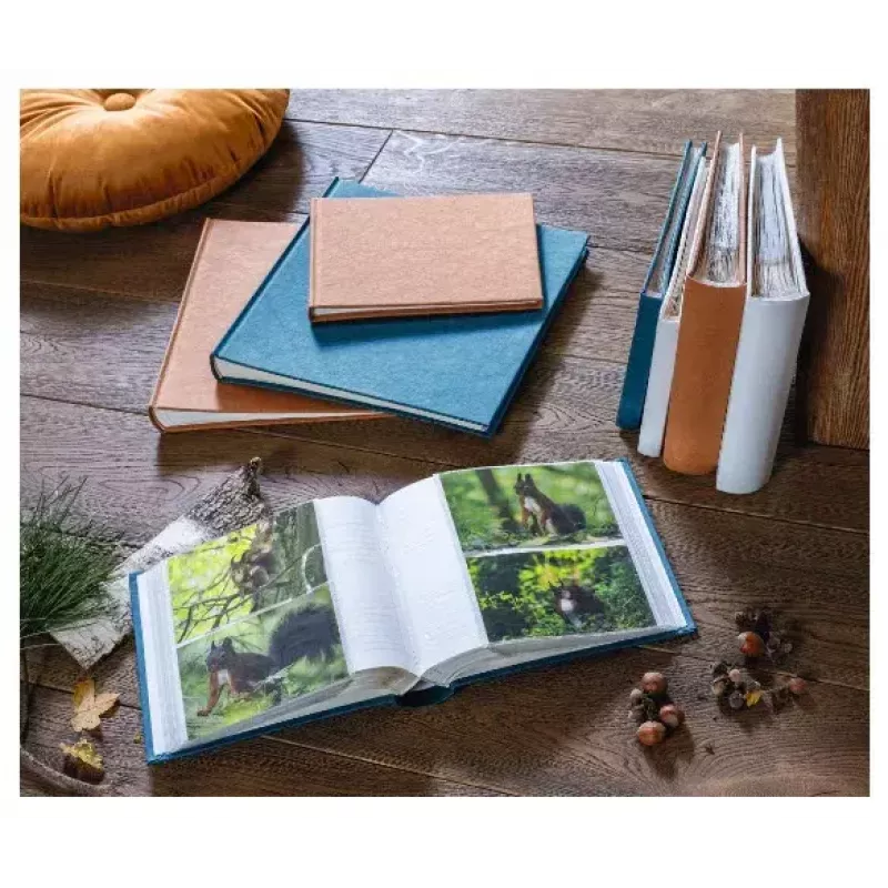 Hama raukšlėtas fotoalbumas Mėlynas 36 lapai 10x15 cm knyginis įrišimas