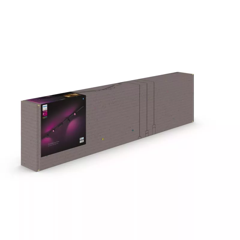 Prožektorių rinkinys Philips Hue White and colour ambience Perifo tiesus lubinis pagrindas 4 taškai Bluetooth Juoda