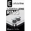 Cellularline Camera Lens Ring apsauginis stiklas iPhone 16/16 Plus