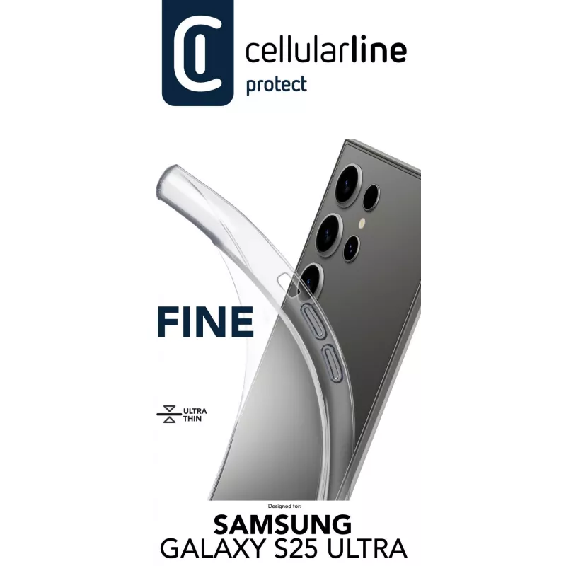 Cellularline Fine – Samsung Galaxy S25 Ultra, permatomas, 17,3 cm (6,8 inch)