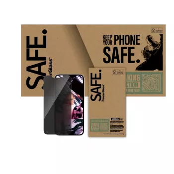 PanzerGlass SAFE. by® Privatumo ekrano apsauga iPhone 17e | 16e | 14 | 13 | 13 Pro | Ultra-Wide Fit
