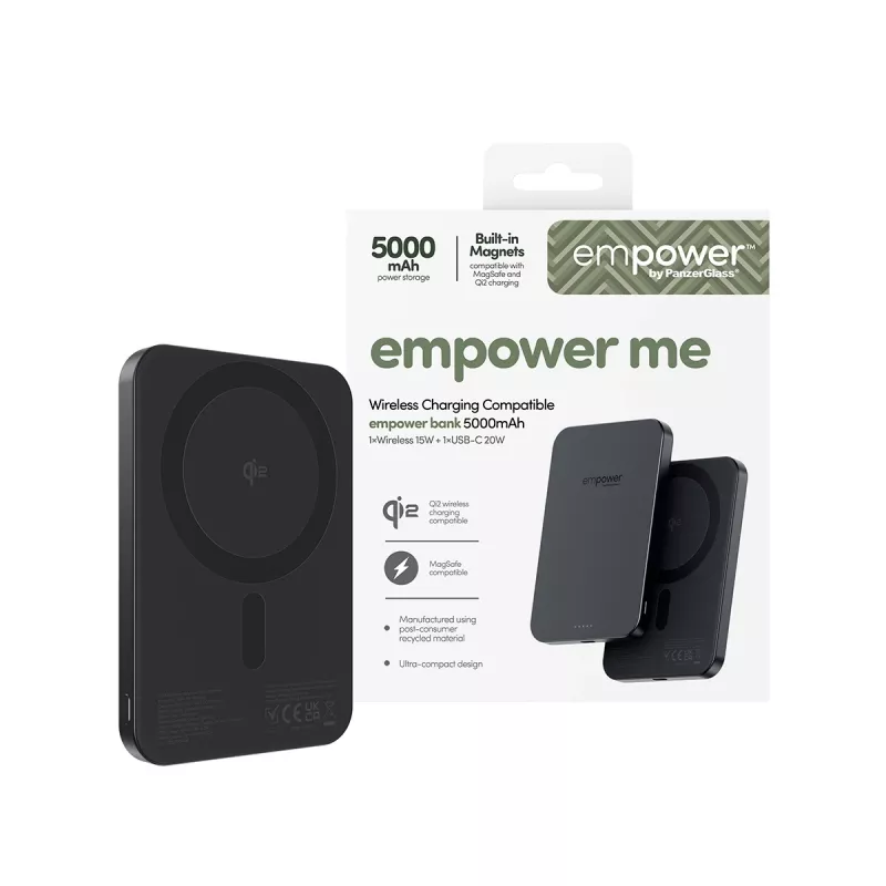 PanzerGlass empower™ 5000mAh Space Black nešiojamas įkroviklis