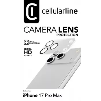 Cellularline Camera Lens apsauginis stikliukas iPhone 17 Pro Max