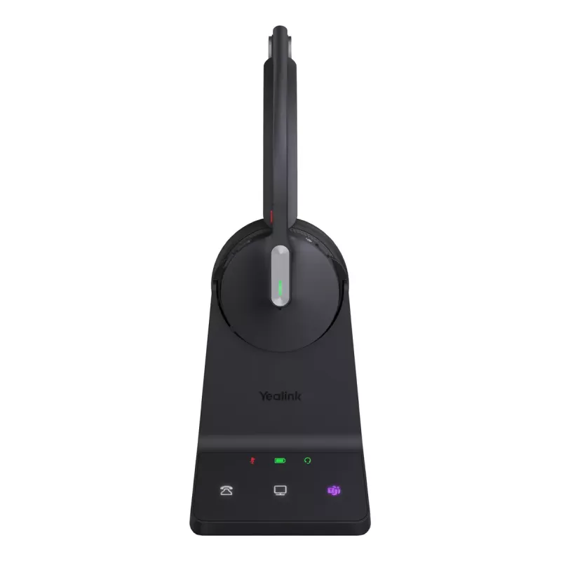 Belaidė mono ausinė Yealink WH64 Teams – Bluetooth, supraauralinė, 20–20000 Hz, 150 m diapazonas, juoda