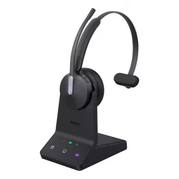 Belaidė mono ausinė Yealink WH64 Teams – Bluetooth, supraauralinė, 20–20000 Hz, 150 m diapazonas, juoda