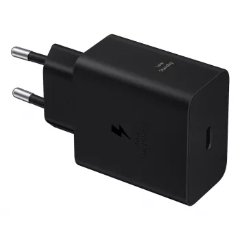 Samsung EP-T6010NBEGWW 60 W kroviklis nešiojamam kompiuteriui, išmaniajam telefonui, planšetei, juodas, AC greitasis krovimas, vidaus naudojimui