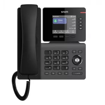 IP telefonas Snom D810W – 3,36 colio IPS ekranas, Gigabit Ethernet, Wi‑Fi (802.11a/b/g/n/ac), PoE, juodas