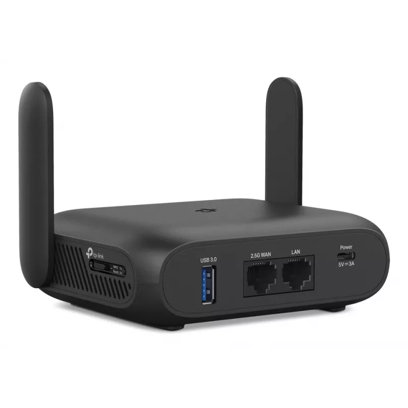 TP-Link BE3600 belaidis maršrutizatorius Wi-Fi 7, 2.5 Gigabit Ethernet, dviejų juostų (2,4 GHz / 5 GHz), juodas