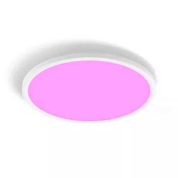Philips Hue Devote plafoninis šviestuvas M, apvalus LED 23W, baltas, Ø42,1 cm, universalus montavimas