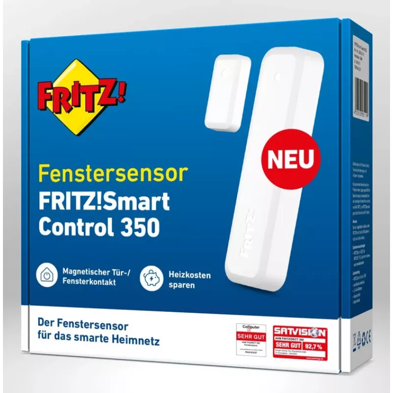 FRITZ Smart Control 350 belaidis durų/langų jutiklis, baltas
