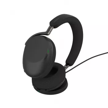 Jabra Evolve3 85 ausinės su mikrafonu, belaidės ir laidinės, USB Type-C, Bluetooth, juodos