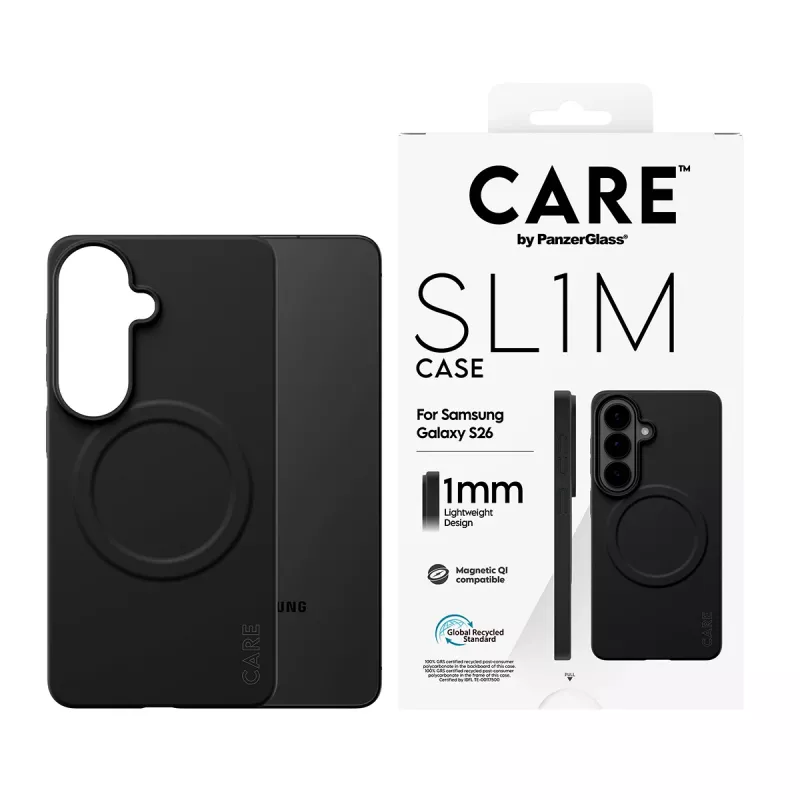 PanzerGlass CARE SL1M apsauginis dėklas Samsung Galaxy S26, juodas