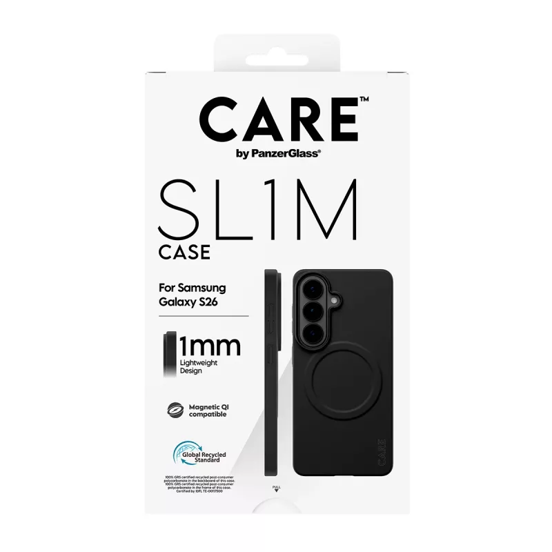 PanzerGlass CARE SL1M apsauginis dėklas Samsung Galaxy S26, juodas