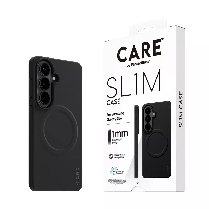 PanzerGlass CARE SL1M apsauginis dėklas Samsung Galaxy S26, juodas