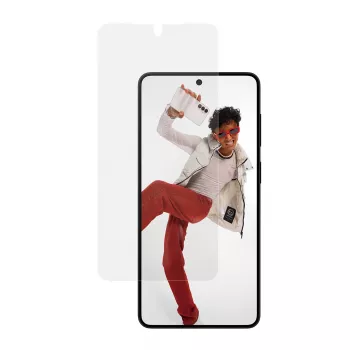 Grūdinto stiklo apsauginis ekranas PanzerGlass, skirta Samsung Galaxy S26+ — U-Wide Fit su EasyAligner