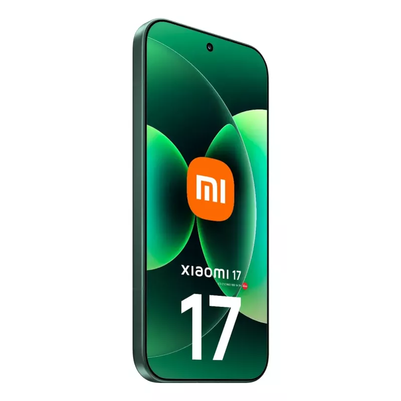 Išmanusis telefonas Xiaomi 17 — 6,3 colio (16 cm) ekranas, Snapdragon 8 Elite Gen 5, 12 GB RAM, 512 GB atminties, 6330 mAh, žalias