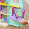 Gabby's Dollhouse Groovy Music Room su DJ Catnip figūrėle, 2 aksesuarais, 2 baldais ir 2 siuntomis, žaislai vaikams nuo 3 metų